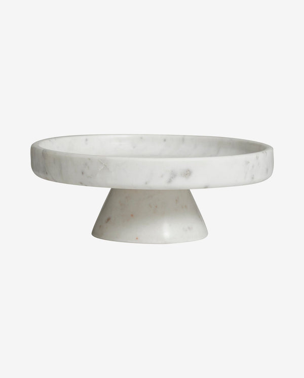Nordal A/S IMATRA dish on base, white marble