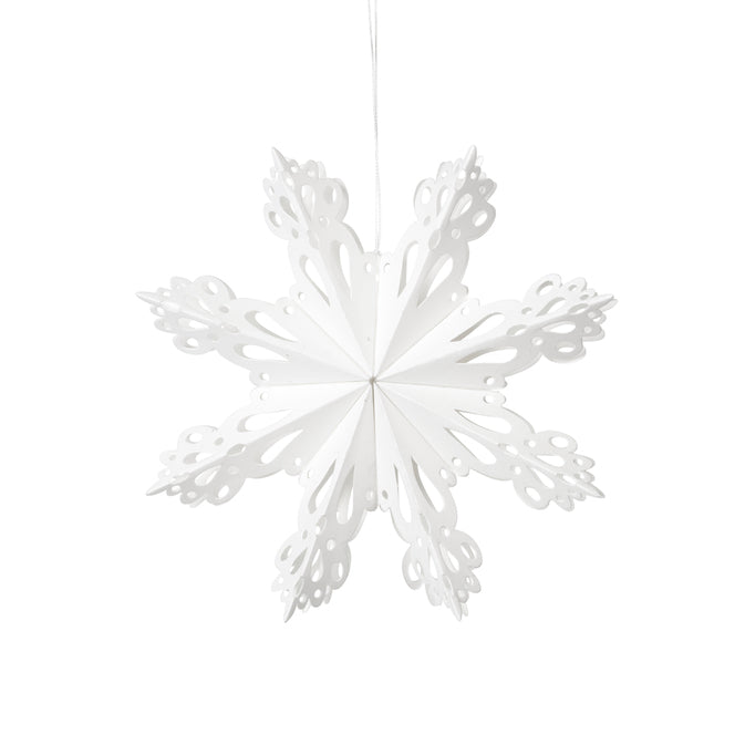 Broste Copenhagen Snowflake Weihnachtsstern Papier weiß S Ø15 cm