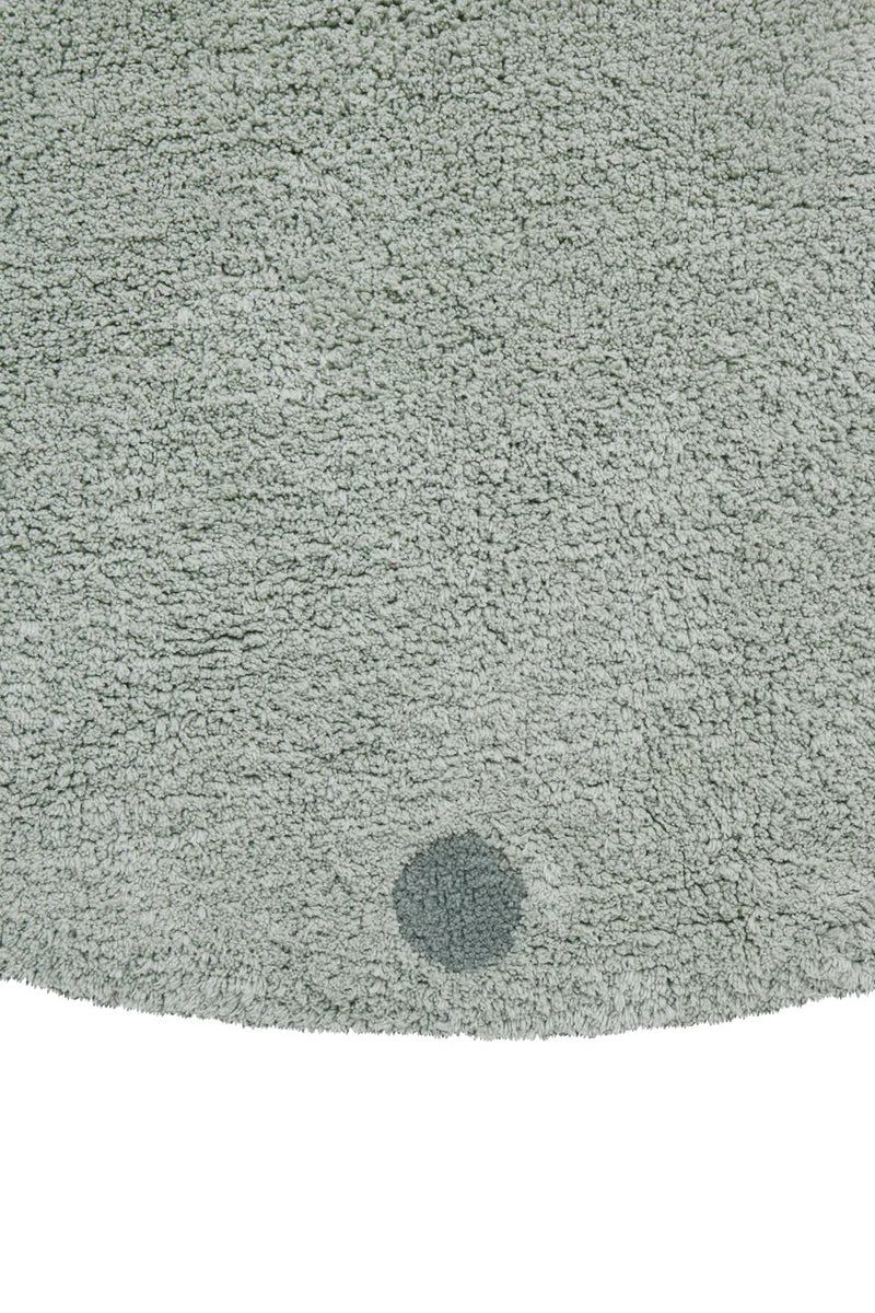 Lorena Canals Waschbarer Teppich Mini Dot blue sage Ø 140 cm