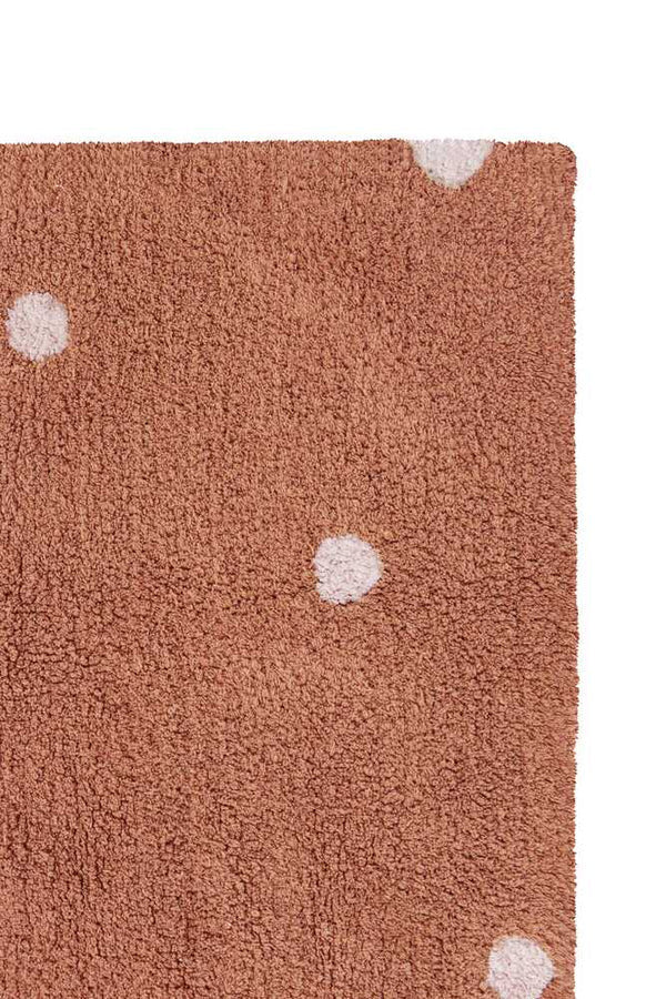 Lorena Canals Waschbarer Teppich Mini Dot chestnut