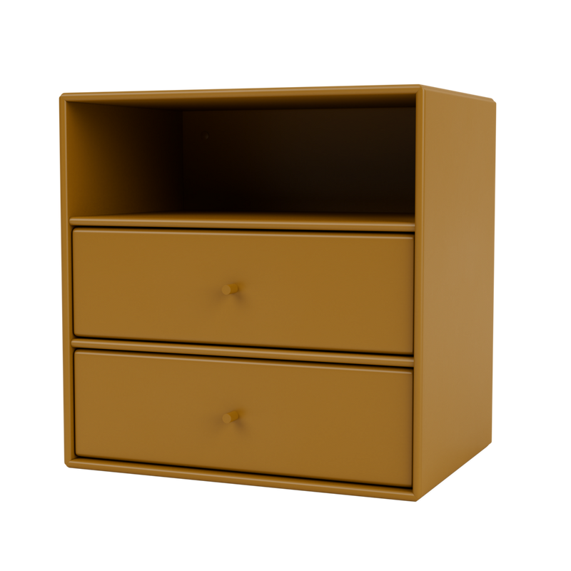 Montana Furniture Regal Modul mit zwei Schubladen Montana Mini in verschiedenen Farben Amber