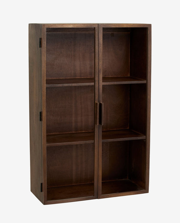Nordal A/S NANGO wall cabinet, 2 door, dark brown