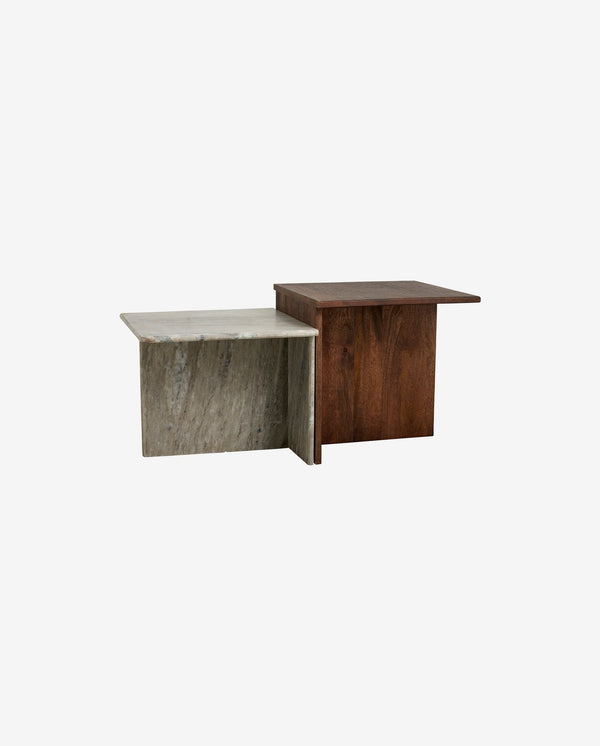 Nordal A/S ODRA low tables - wood/marble