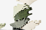 Areaware Croc Pile Holz-Stapelspiel 10er Set grün