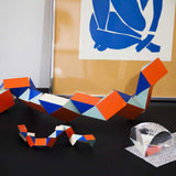 Areaware Snake Blocks 3D Holz Puzzle rot & blau Super