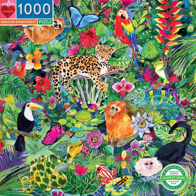 Eeboo Puzzle Amazonas Regenwald 1000 Teile