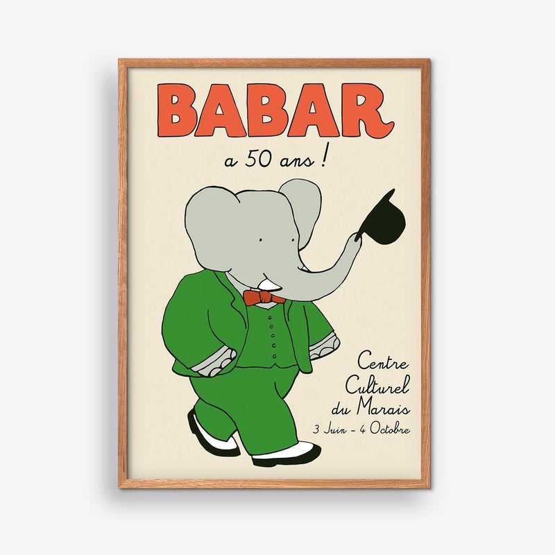 Empty Wall Poster Babar a 50 ans