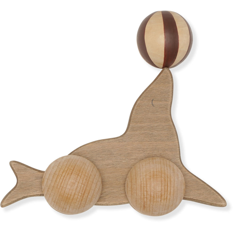 Konges Slojd Babyspielzeug Holz Seehund
